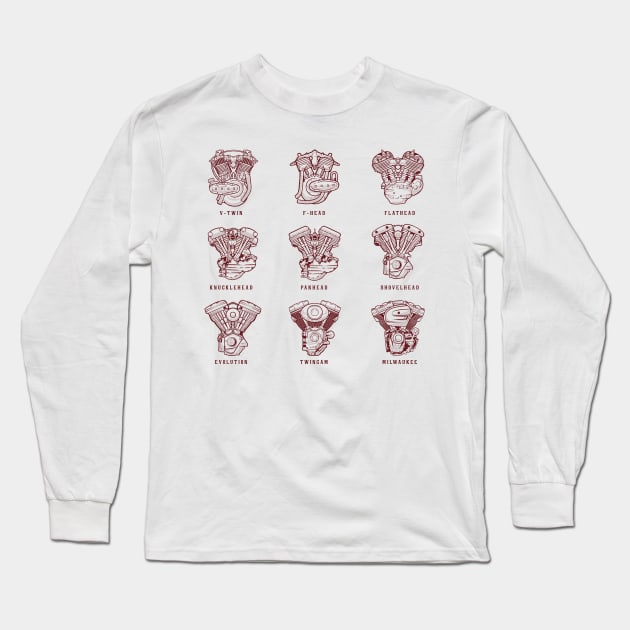 evolution engine motorcycle Long Sleeve T-Shirt by noorshine